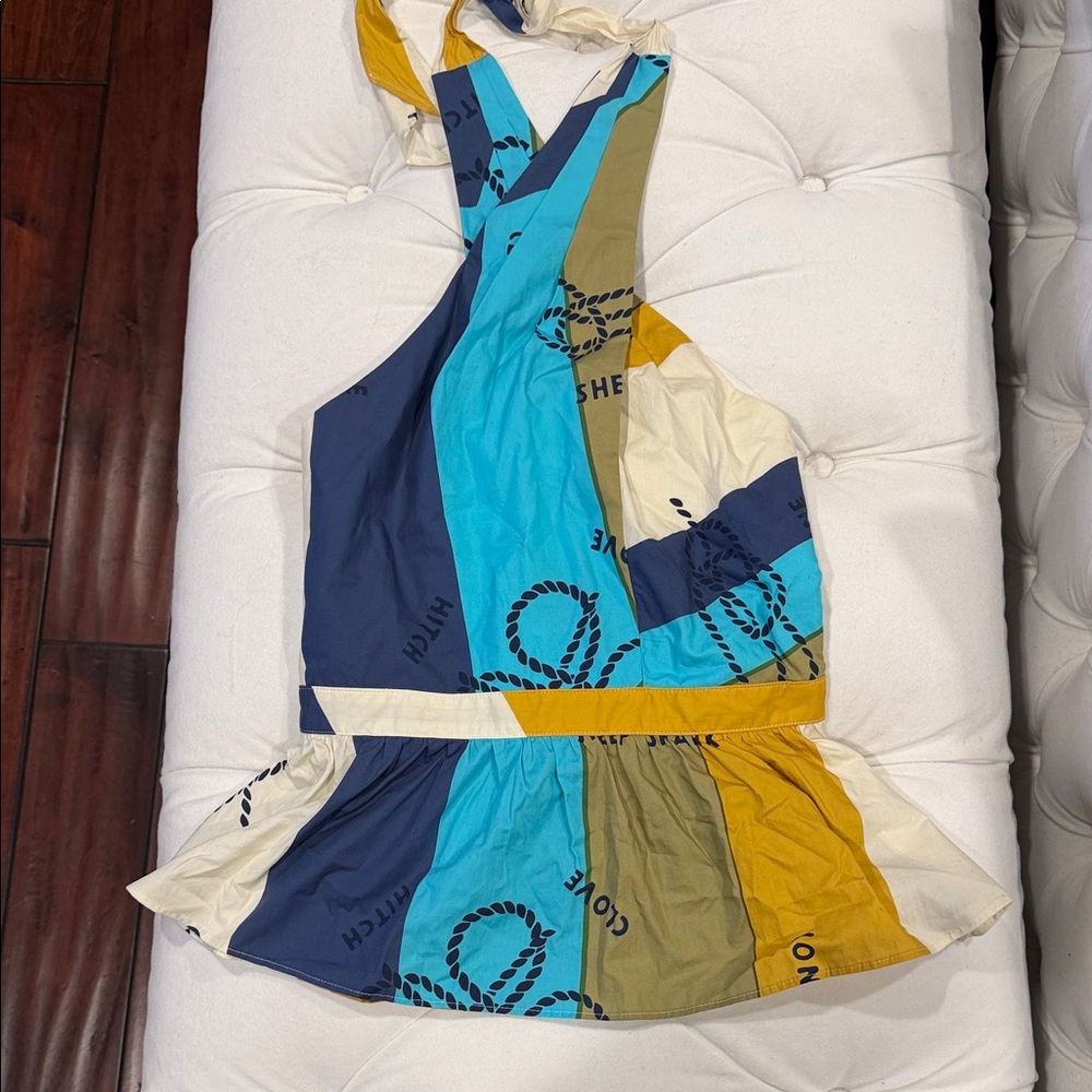 J. Crew Multicolor Halter Top